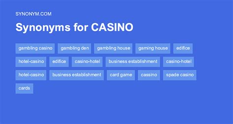 synonyms for casino